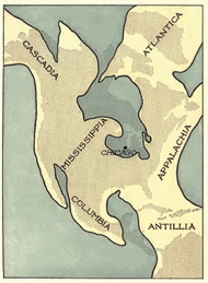 Silurian map of North America