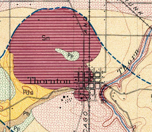 Geology of Thornton circa 1902